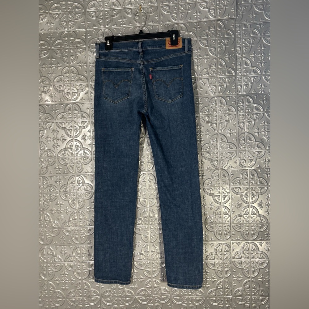 Levi's 312 Shaping Slim Women's Medium Dark Wash Denim Jeans - Picture 3 of 5
